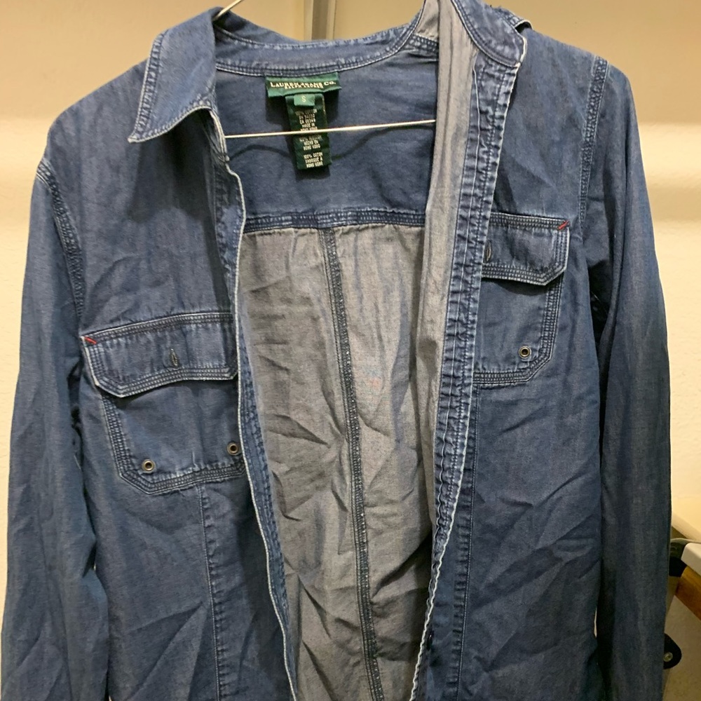 Denim long sleeve shirt